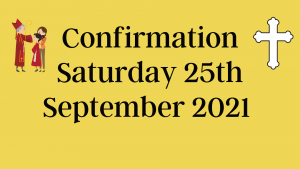 Confirmation Update – New date of Saturday 25th September 2021