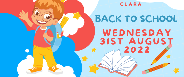 Back to School – Wednesday 31st August 2022