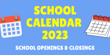 School Calendar 2023 -2024